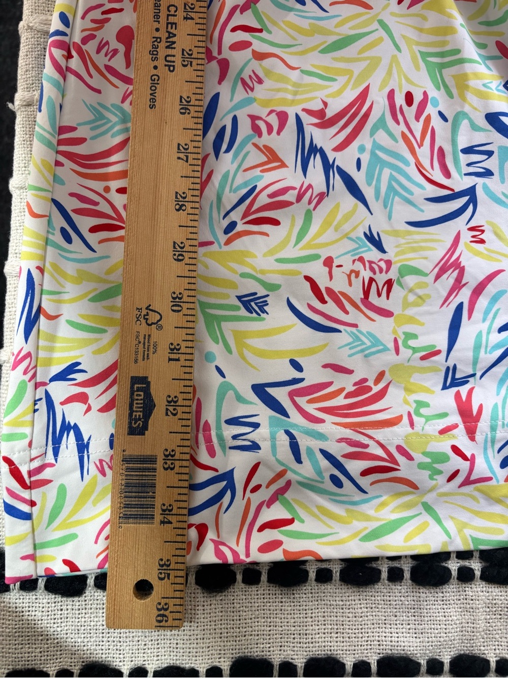 Lulu-B SPF Cooling Colorful Abstract Print Sleeveless Fit & Flare Dress M - Picture 13 of 13